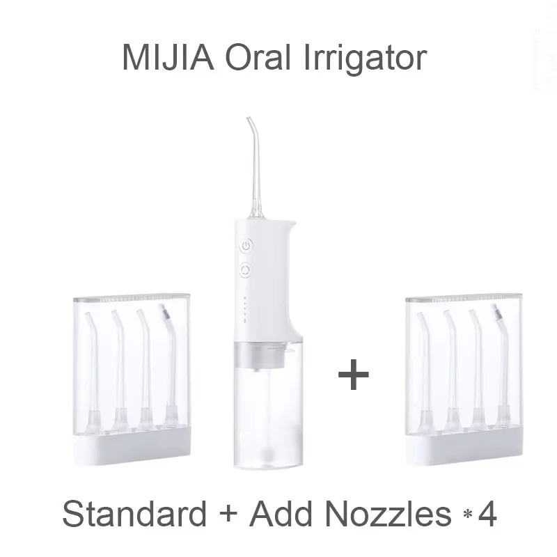 Xiaomi Mijia Portable Oral Irrigator Dental Teeth Whitening Flosser bucal tooth Cleaner waterpulse Water Thread For Teeth (MEO701) - Image 7